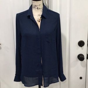 🆕 JOE FRESH Cream Piping Button Down Long Sleeves Shirt